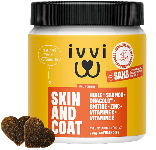 Complément alimentaire skin & coat Ivvi - accessoires pour chien